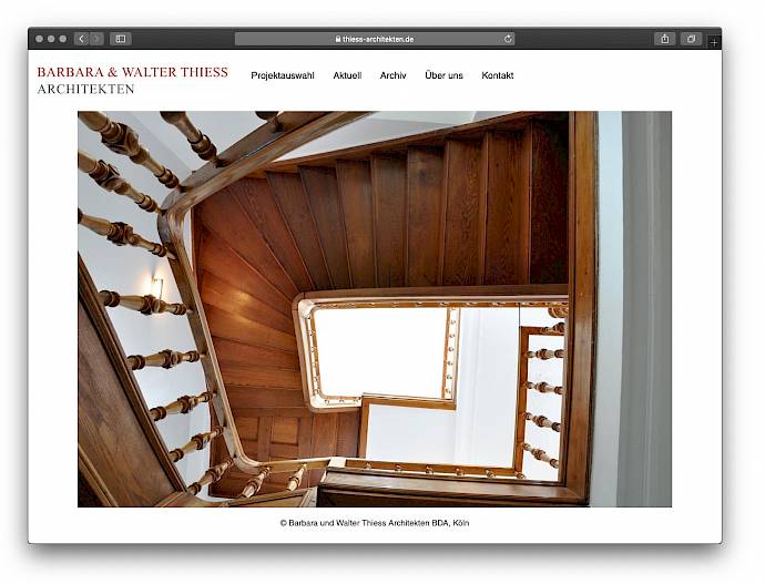 Website der Thiess Architekten