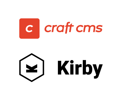 Logos der CMS Craft und Kirby